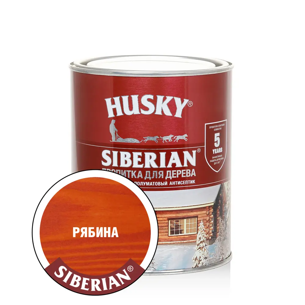 Фото Антисептик HUSKY полуматовый рябина 0.9 л Фото Антисептик HUSKY полуматовый рябина 0.9 л