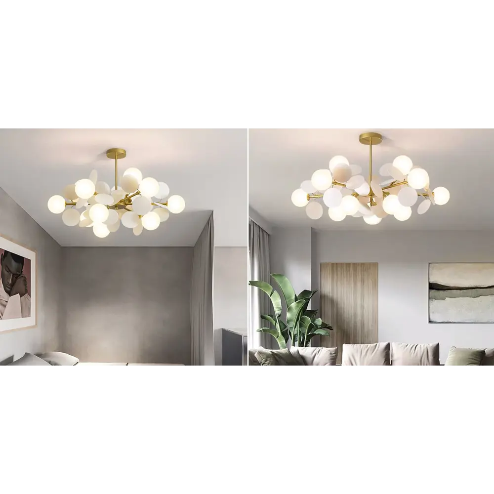 Фото 3 Люстра на штанге ImperiumLoft 149659-26 MATISSE 15 ламп 40 м² цвет золото Фото 3 Люстра на штанге ImperiumLoft 149659-26 MATISSE 15 ламп 40 м² цвет золото