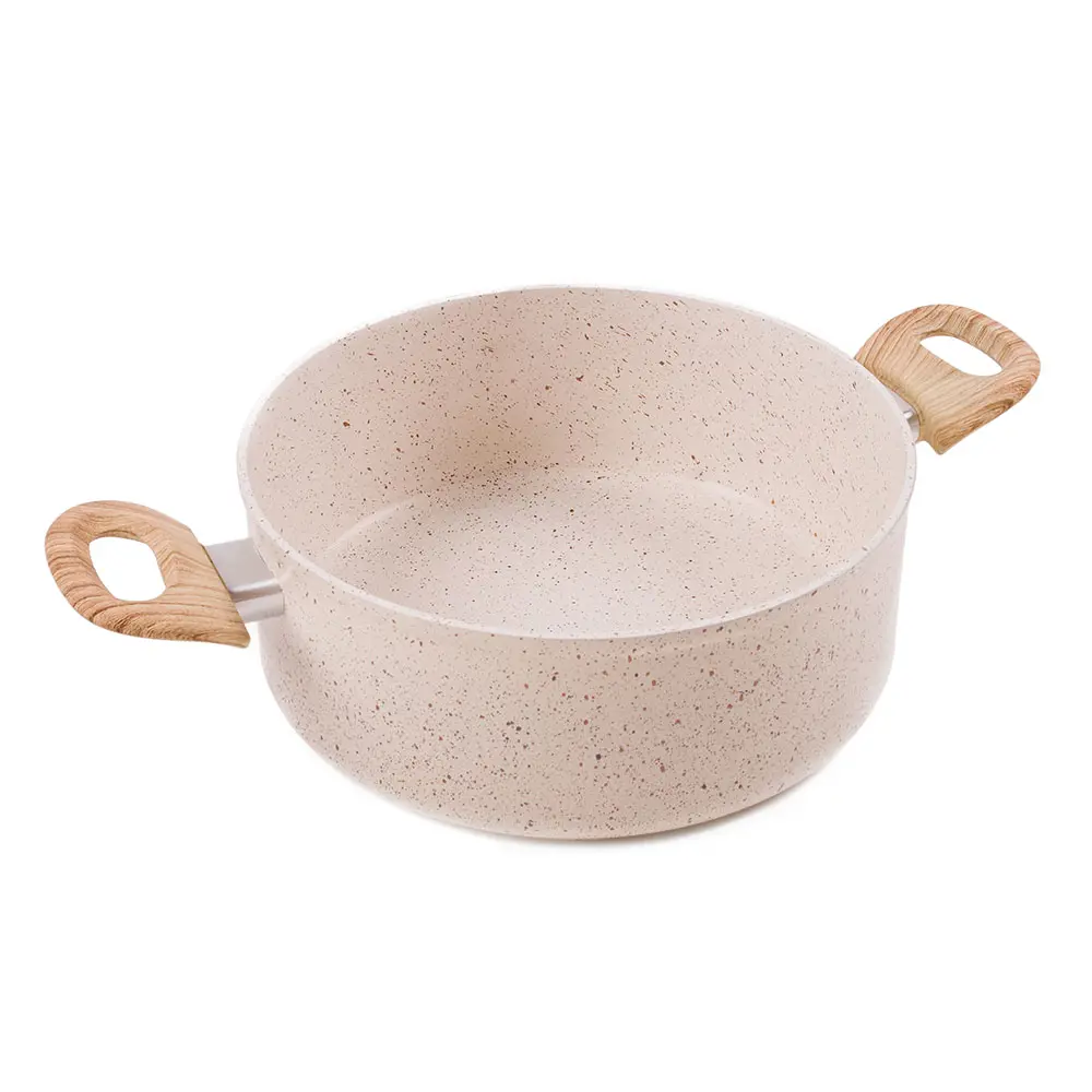 Фото 3 Кастрюля ENDEVER Stone-Beige-24C алюминиевая с керамическим покрытием Фото 3 Кастрюля ENDEVER Stone-Beige-24C алюминиевая с керамическим покрытием