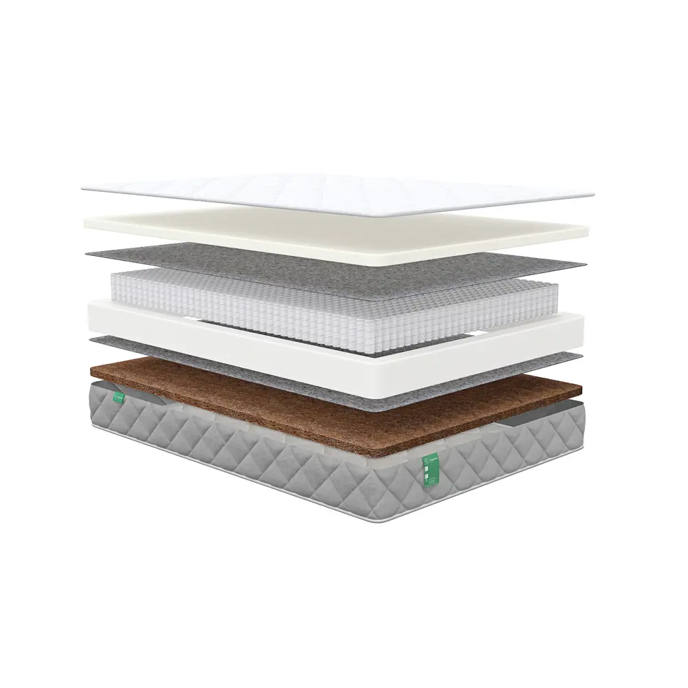 Фото Матрас Sleeptek MAX Foam Cocos S1000 MSMFCS1000-90-195 90x195x20 см независимый пружинный блок 1-спальный Фото Матрас Sleeptek MAX Foam Cocos S1000 MSMFCS1000-90-195 90x195x20 см независимый пружинный блок 1-спальный