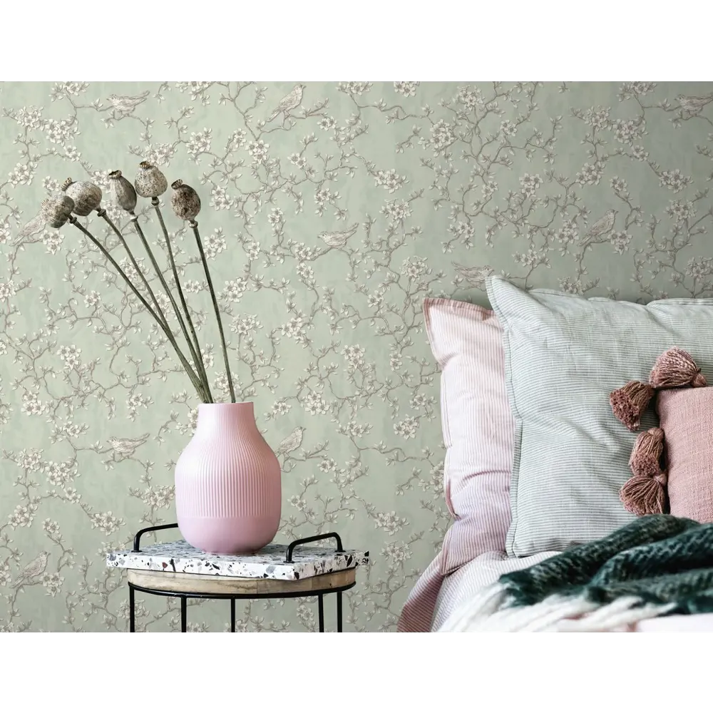 Фото Обои флизелиновые Euro decor Edem 1.06 м светло-зеленые 7165-04 Фото Обои флизелиновые Euro decor Edem 1.06 м светло-зеленые 7165-04