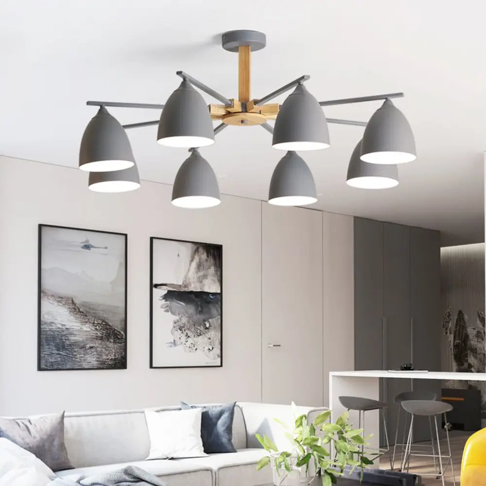 Фото 2 Люстра на штанге ImperiumLoft 183465-26 Noa 3 лампы 12 м² цвет белый Фото 2 Люстра на штанге ImperiumLoft 183465-26 Noa 3 лампы 12 м² цвет белый