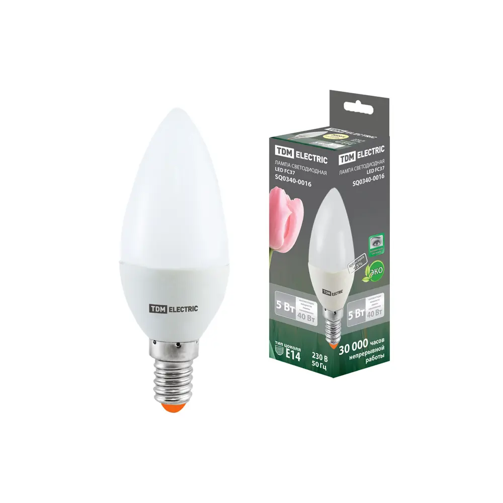 Фото Лампочка светодиодная Tdm Electric Sq0340-0016 E27 5 Вт 220 В 3000 К 560 Лм Фото Лампочка светодиодная Tdm Electric Sq0340-0016 E27 5 Вт 220 В 3000 К 560 Лм