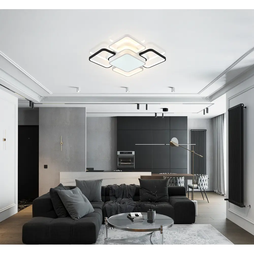Фото 6 Люстра потолочная светодиодная NATALI KOVALTSEVA LED SMART 84004 EAST 21 м² изменение оттенков белого цвет белый Фото 6 Люстра потолочная светодиодная NATALI KOVALTSEVA LED SMART 84004 EAST 21 м² изменение оттенков белого цвет белый