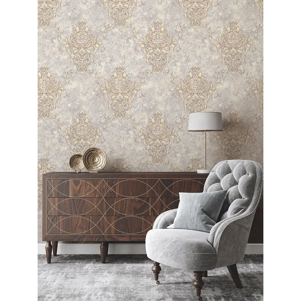 Фото 5 Обои флизелиновые Euro decor Demetra 1.06 м темно-серые/золотые 7205-11 Фото 5 Обои флизелиновые Euro decor Demetra 1.06 м темно-серые/золотые 7205-11