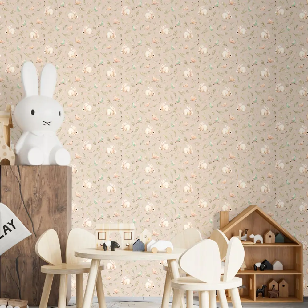 Фото 4 Обои флизелиновые Decoracion Милые зайчики 1 м серо-бежевые 7102602-vinil-280x100x4 Фото 4 Обои флизелиновые Decoracion Милые зайчики 1 м серо-бежевые 7102602-vinil-280x100x4