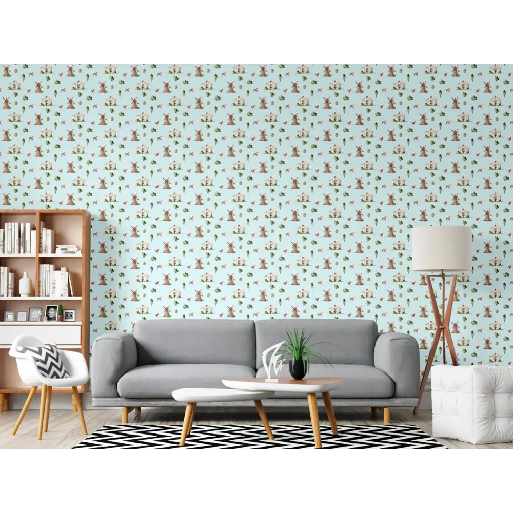 Фото 2 Обои флизелиновые Decoracion Уютная ферма 1 м голубые 7100403-vinil-280x100x4 Фото 2 Обои флизелиновые Decoracion Уютная ферма 1 м голубые 7100403-vinil-280x100x4