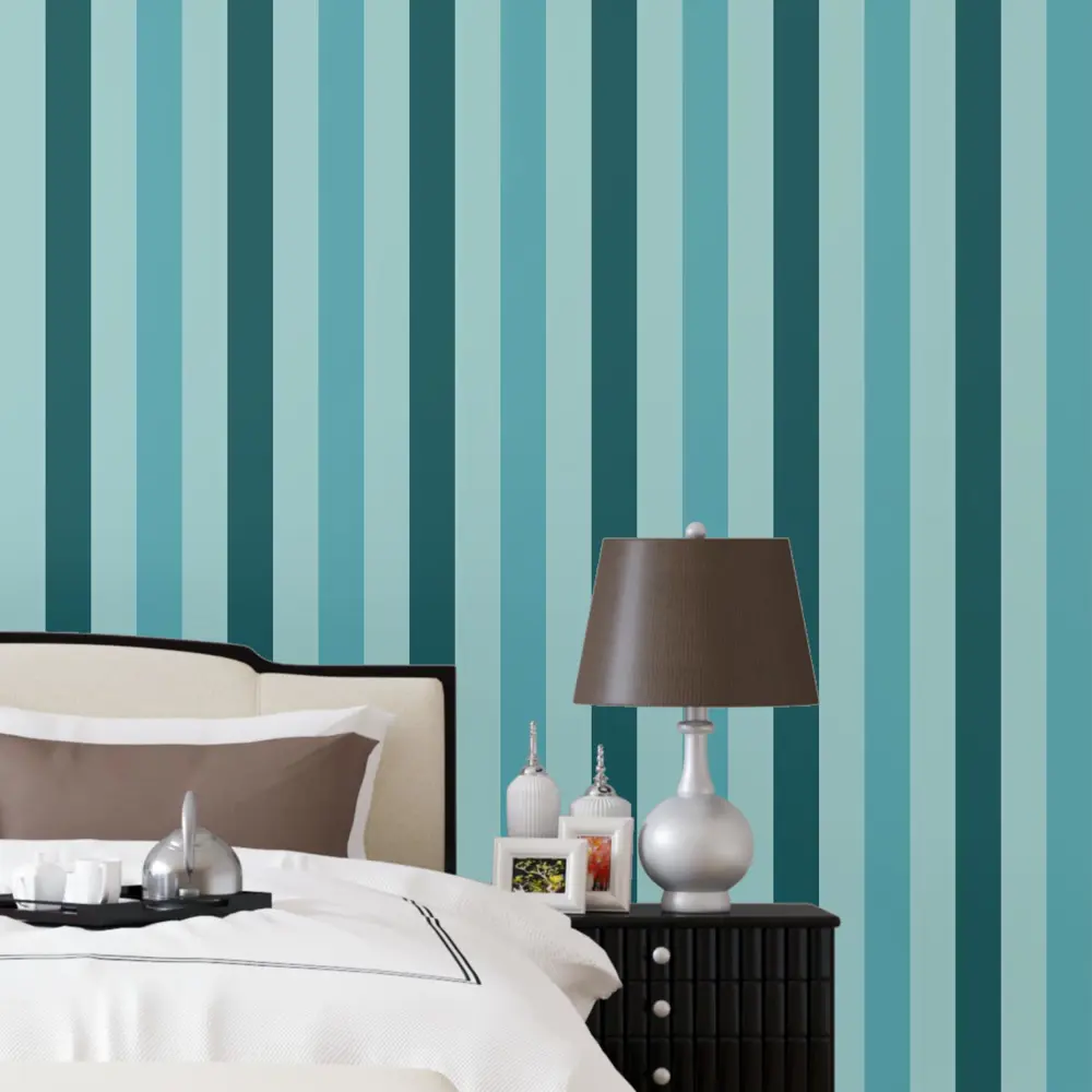 Фото Обои флизелиновые Decoracion Разноцветные полоски 4x2.8 м бирюзовые/голубые 7012702 Фото Обои флизелиновые Decoracion Разноцветные полоски 4x2.8 м бирюзовые/голубые 7012702