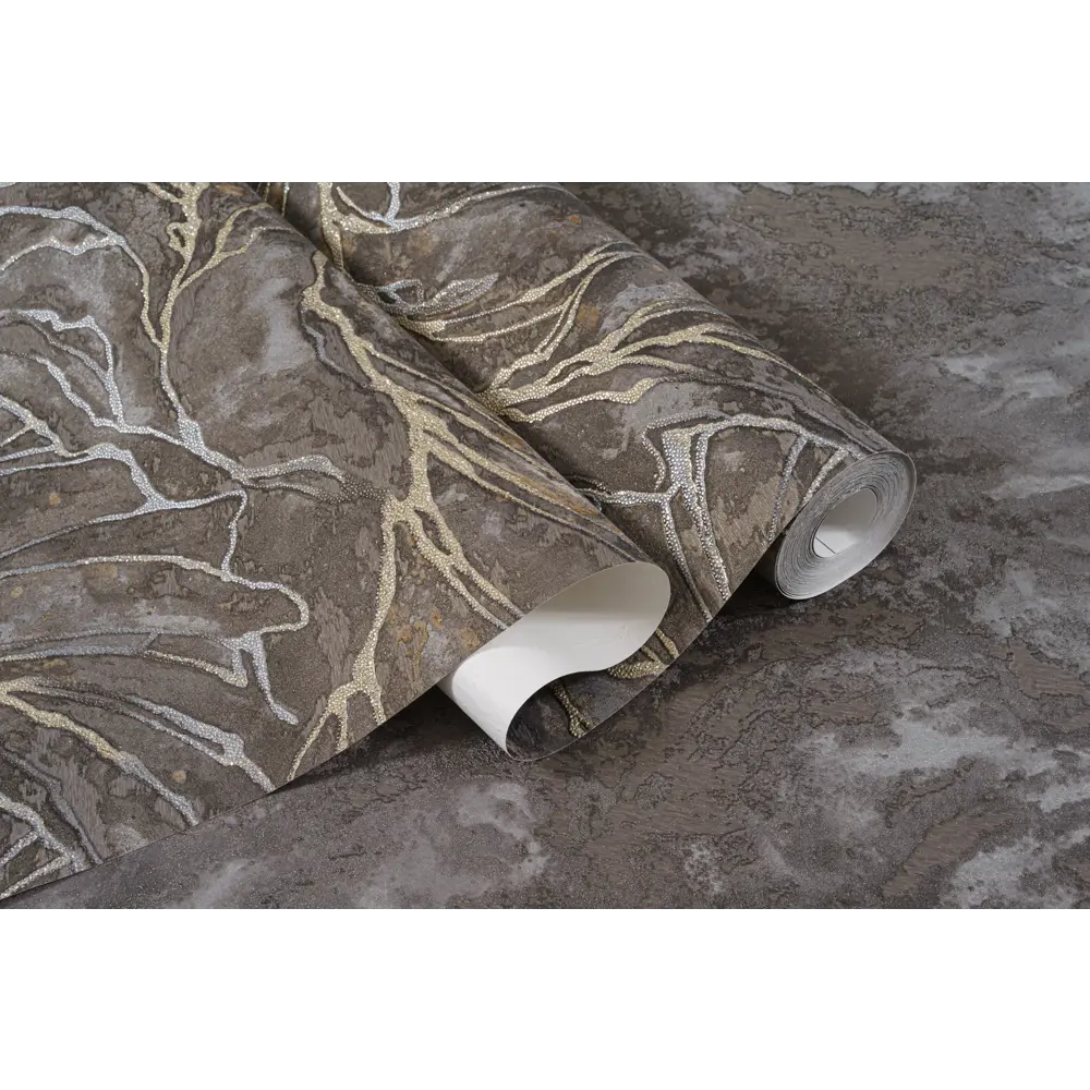 Фото 2 Обои флизелиновые Артекс Шелест 1.06 м графит/тёмные 10839-05 Фото 2 Обои флизелиновые Артекс Шелест 1.06 м графит/тёмные 10839-05