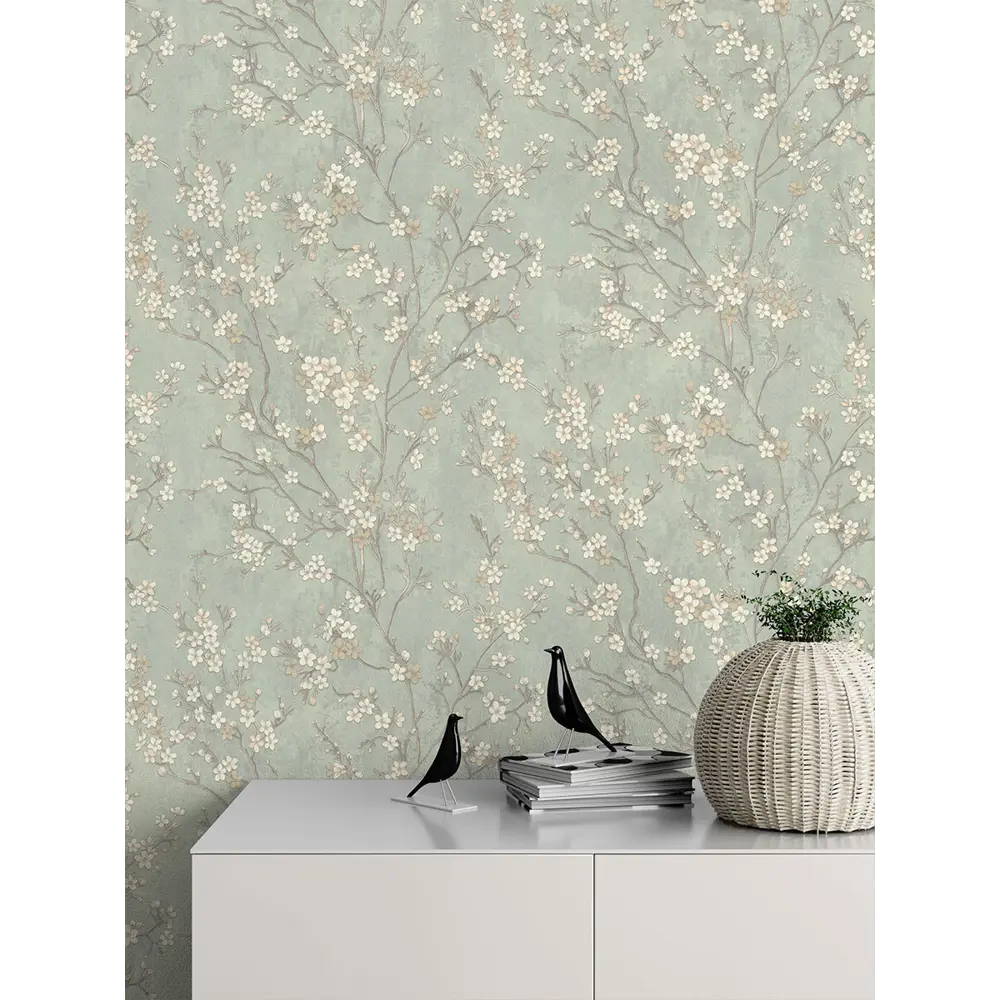 Фото 3 Обои флизелиновые Euro Decor Shiba 1.06 м зеленые 7218-04 Фото 3 Обои флизелиновые Euro Decor Shiba 1.06 м зеленые 7218-04