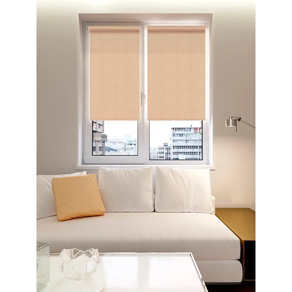 Фото Рулонная штора Domlegrand Стиль 80.5x175 см цвет бежевый Фото Рулонная штора Domlegrand Стиль 80.5x175 см цвет бежевый