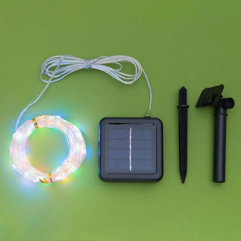 Фото 11 Гирлянда светодиодная нить Luazon Lighting SP-032 4137024 на солнечных батареях 20 м цвет прозрачный Фото 11 Гирлянда светодиодная нить Luazon Lighting SP-032 4137024 на солнечных батареях 20 м цвет прозрачный