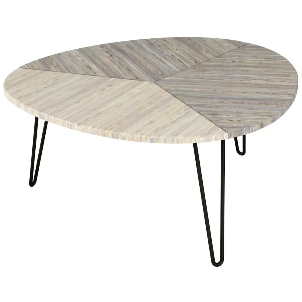 Фото Журнальный столик фигурный Калифорния 75x80 см Эйтон 330 скания натуральная/скания темная