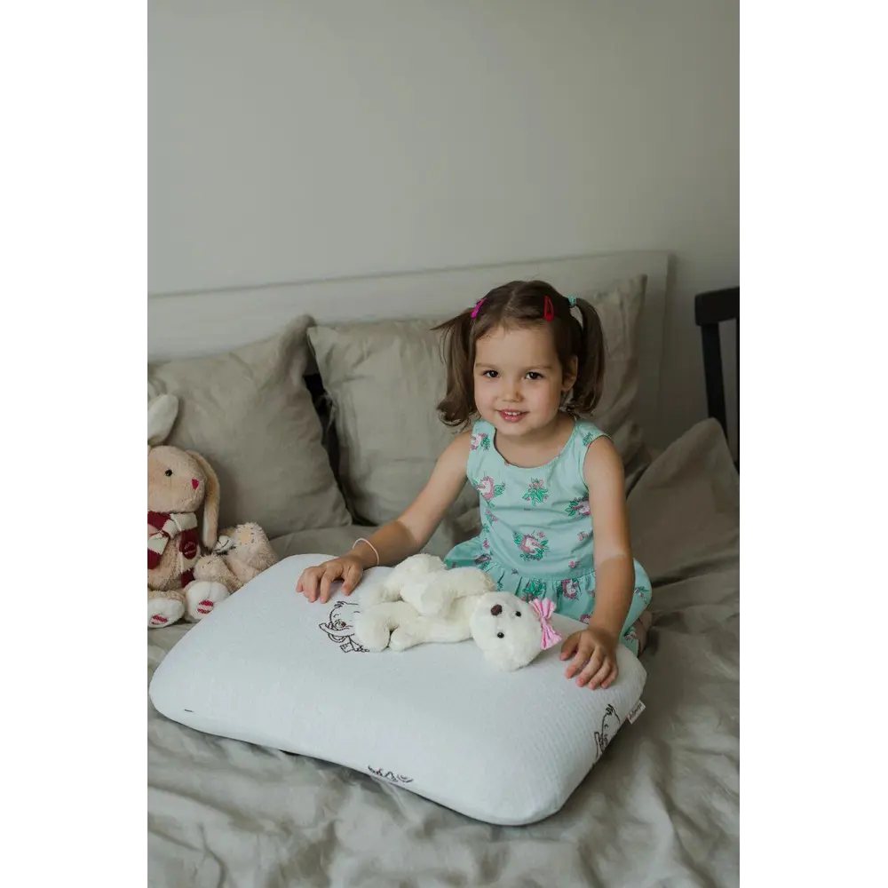Фото 3 Подушка анатомическая Асветида Kids 40x60x12 см, пена с эффектом памяти Фото 3 Подушка анатомическая Асветида Kids 40x60x12 см, пена с эффектом памяти