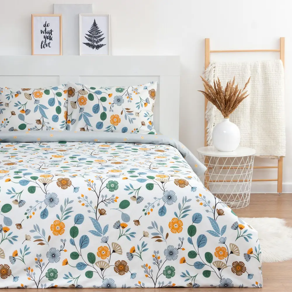 Фото Комплект постельного белья LoveLife евро "Летнее настроение" сатин Фото Комплект постельного белья LoveLife евро "Летнее настроение" сатин