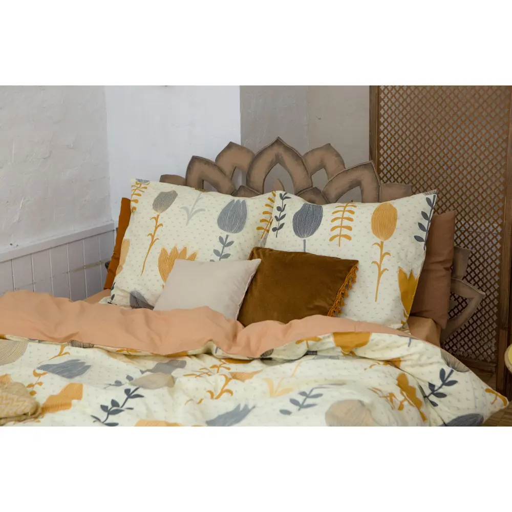 Фото 7 Комплект постельного белья Этель «Autumn flowers» двуспальный, бязь, разноцветный Фото 7 Комплект постельного белья Этель «Autumn flowers» двуспальный, бязь, разноцветный