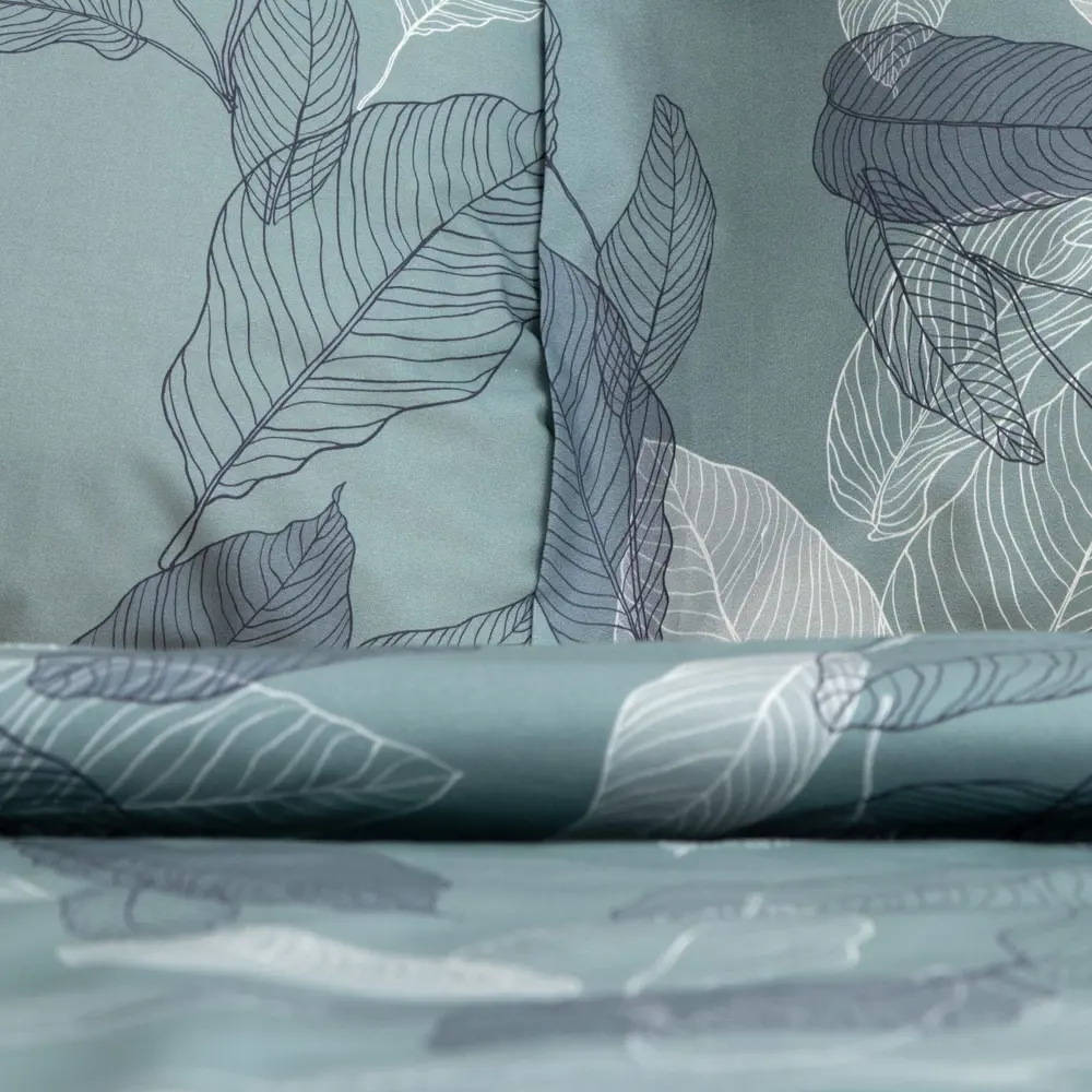 Фото 3 Комплект постельного белья Этель «Mint leaves» двуспальный, перкаль, разноцветный Фото 3 Комплект постельного белья Этель «Mint leaves» двуспальный, перкаль, разноцветный