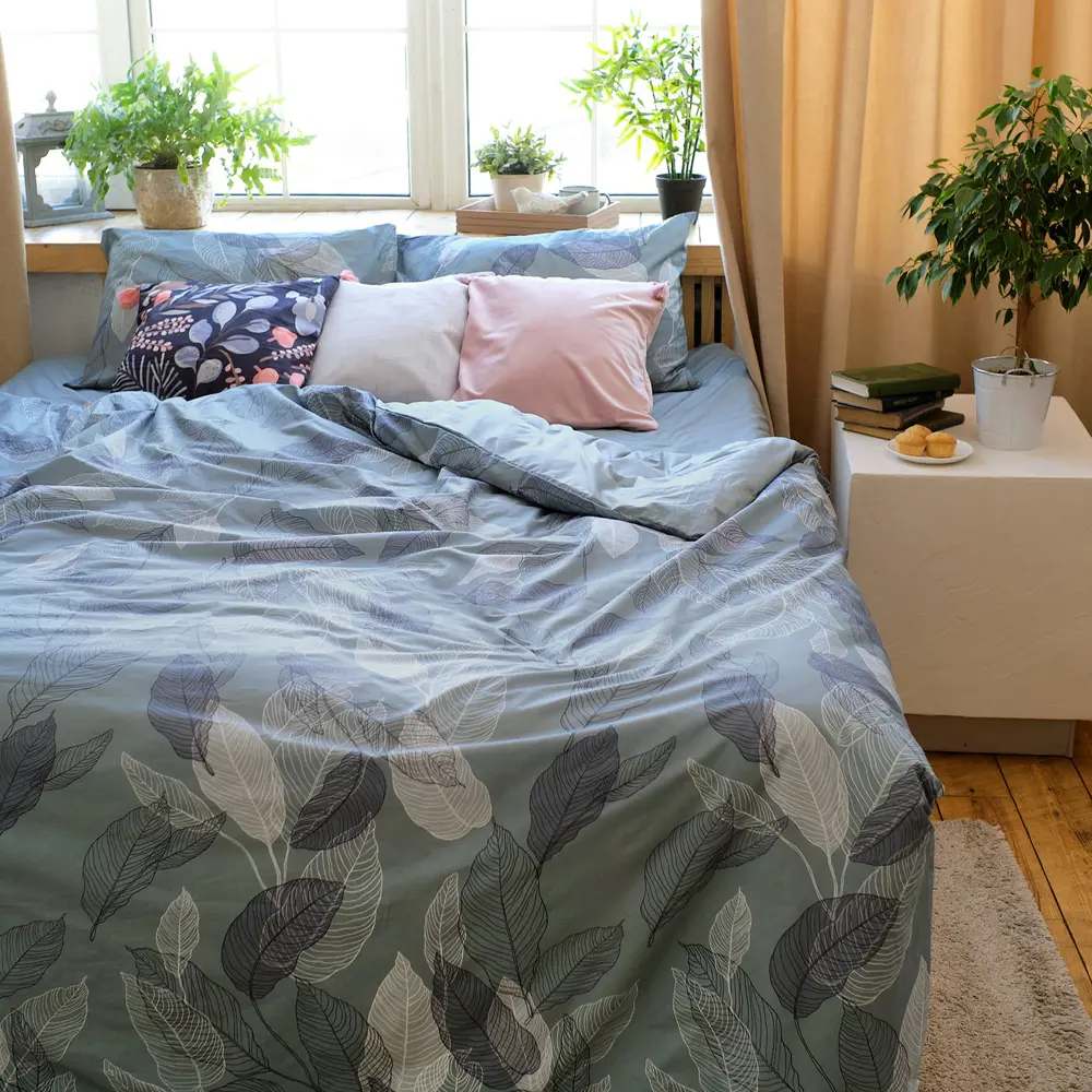 Фото 9 Комплект постельного белья Этель «Mint leaves» двуспальный, перкаль, разноцветный Фото 9 Комплект постельного белья Этель «Mint leaves» двуспальный, перкаль, разноцветный