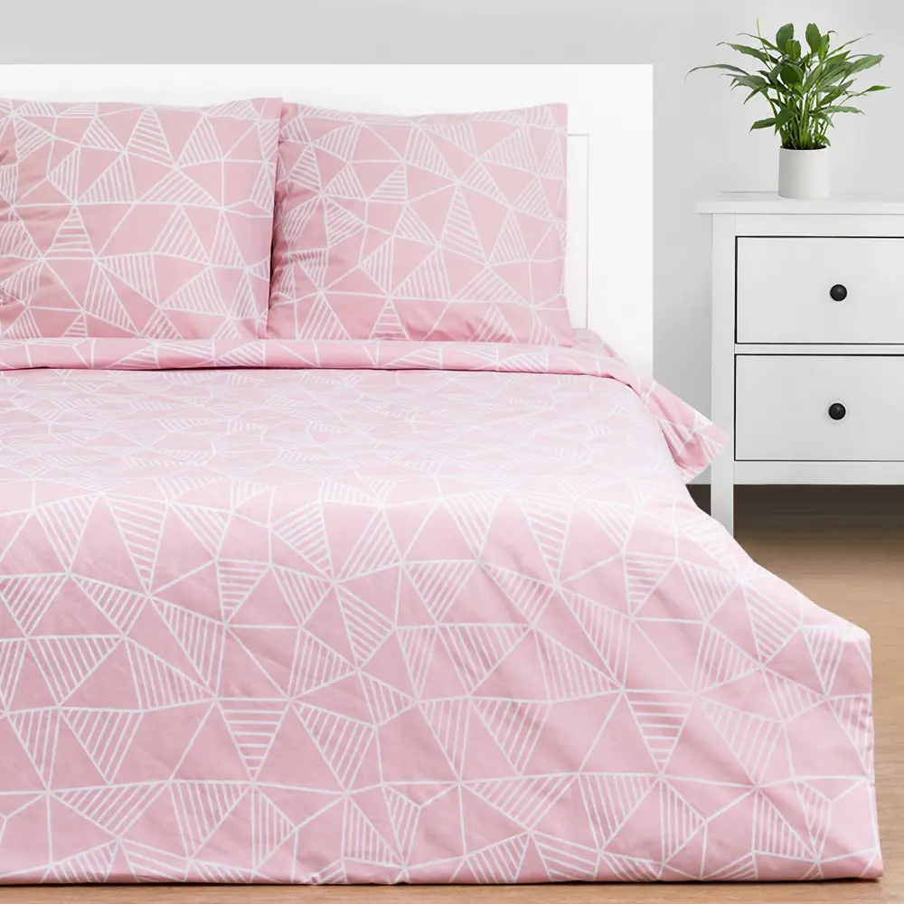 Фото Комплект постельного белья Этель «Калейдоскоп» (вид 2) двуспальный, поплин, разноцветный