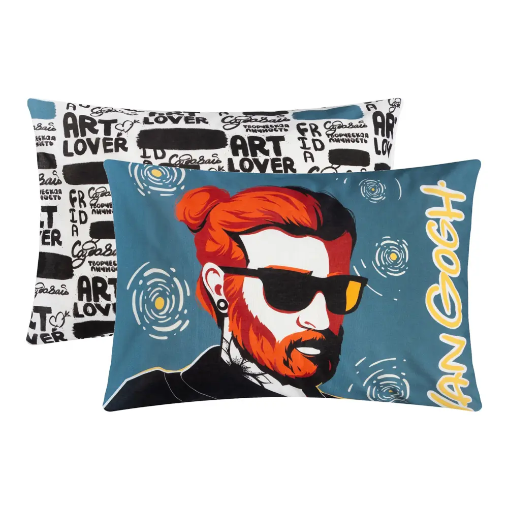 Фото Наволочка Этель «Van Gogh» 70x50 см хлопок 2шт цвет синий Фото Наволочка Этель «Van Gogh» 70x50 см хлопок 2шт цвет синий