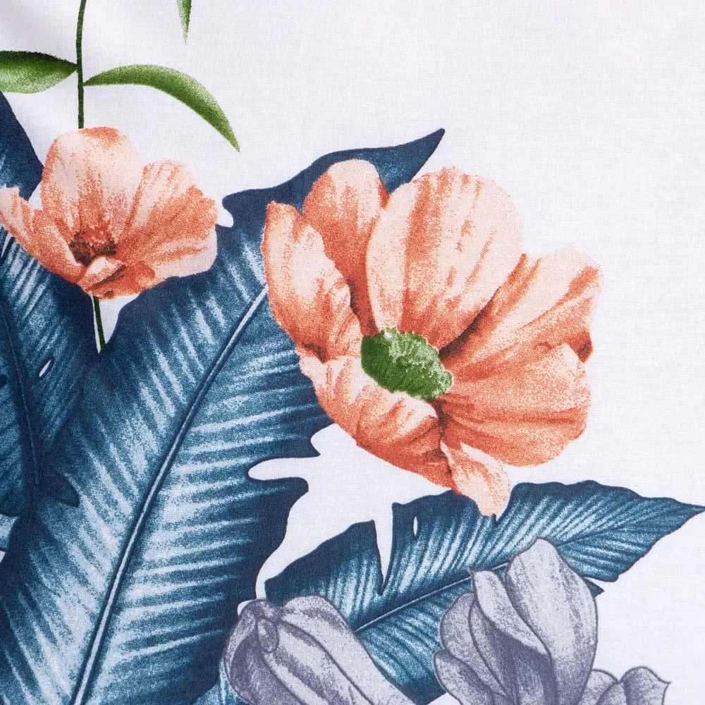 Фото 3 Комплект постельного белья Lovelife Цветочный Мир поплин 1.5-спальный наволочка 50 x 70- 1 шт цвет белый