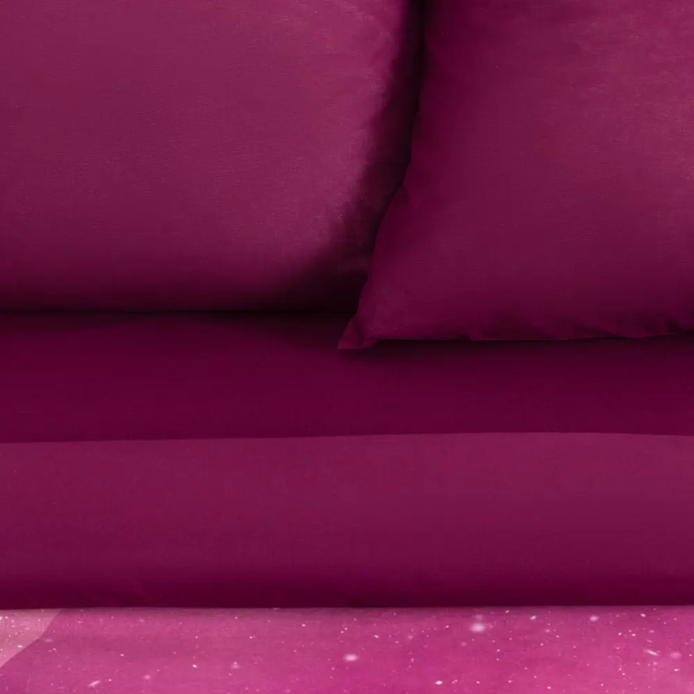 Фото 2 Комплект постельного белья Этель Вселенная поплин евро наволочки 70 x 70- 2 шт цвет бордовый