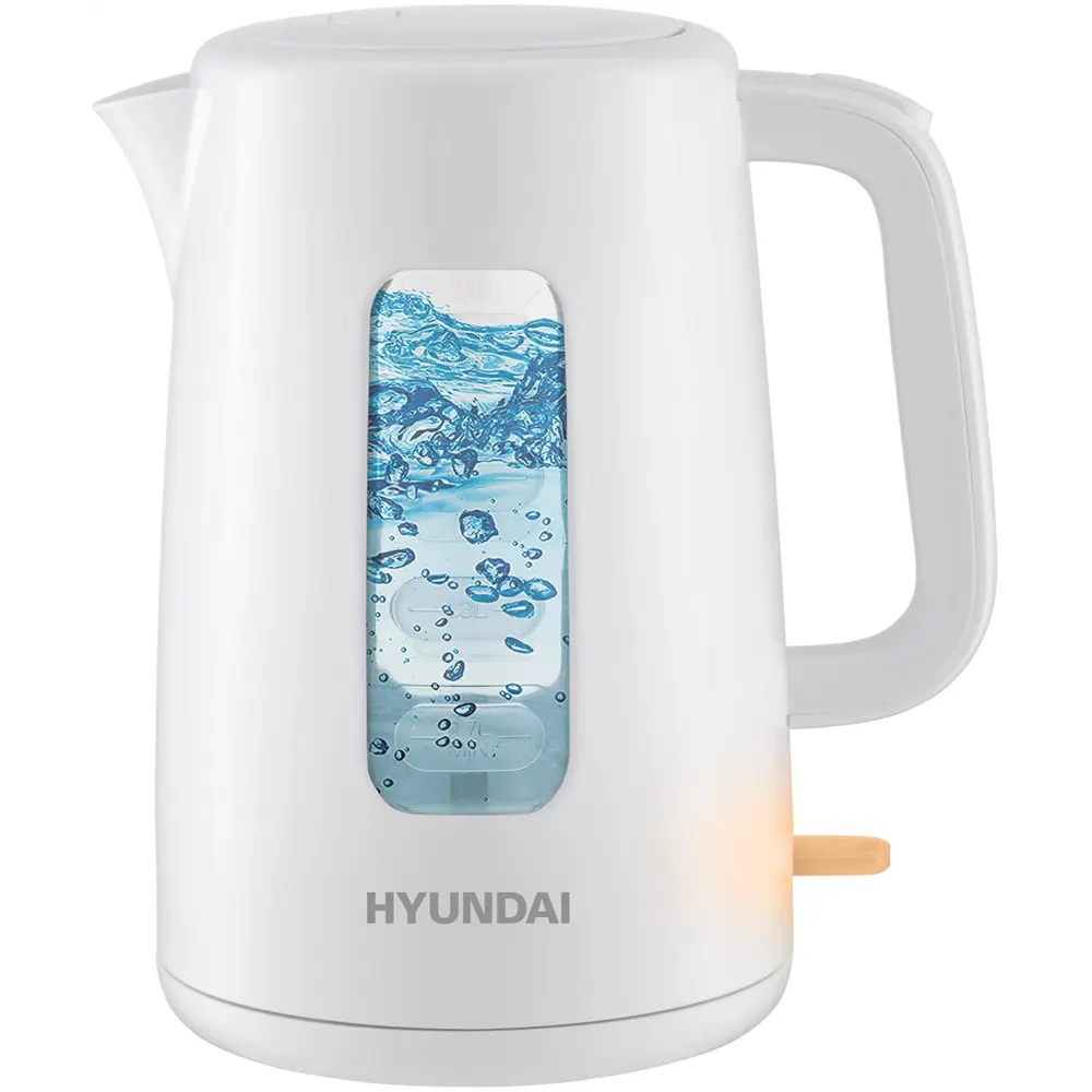 Фото 4 Электрический чайник 2.5 л Hyundai HYK-P3501 пластик цвет белый Фото 4 Электрический чайник 2.5 л Hyundai HYK-P3501 пластик цвет белый