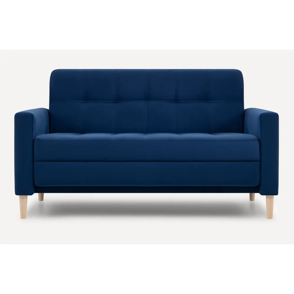 Фото Раскладной диван Divan.ru Нумо 216x86x90 см велюр цвет синий