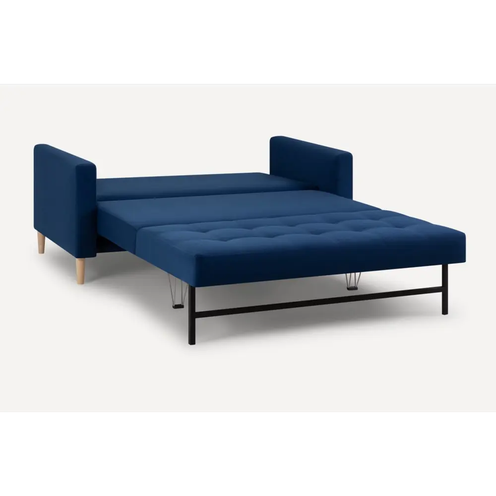 Фото 3 Раскладной диван Divan.ru Нумо 216x86x90 см велюр цвет синий