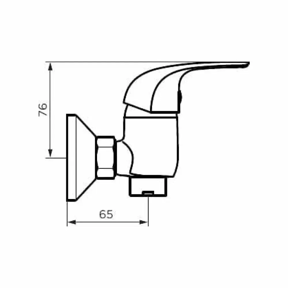 Фото 6 Смеситель для душа DORFF Stark D1102000 цвет хром