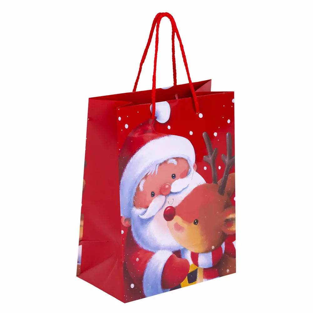 Фото 4 Пакет подарочный Набор 4 штуки новогодний 18x10x23 см Christmas Animals Золотая Сказка 591956 Фото 4 Пакет подарочный Набор 4 штуки новогодний 18x10x23 см Christmas Animals Золотая Сказка 591956