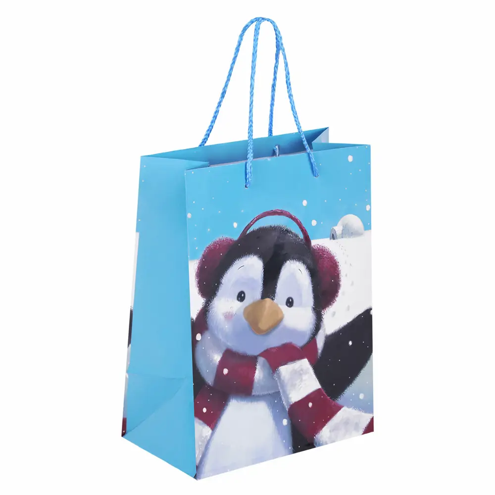 Фото 3 Пакет подарочный Набор 4 штуки новогодний 18x10x23 см Christmas Animals Золотая Сказка 591956 Фото 3 Пакет подарочный Набор 4 штуки новогодний 18x10x23 см Christmas Animals Золотая Сказка 591956