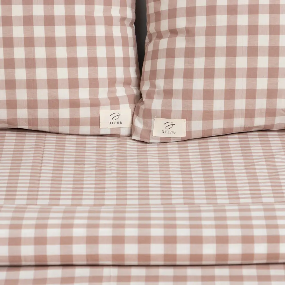 Фото 2 Комплект постельного белья Этель Beige Cage хлопок 2-спальный наволочки 50 x 70- 2 шт цвет бежевый Фото 2 Комплект постельного белья Этель Beige Cage хлопок 2-спальный наволочки 50 x 70- 2 шт цвет бежевый