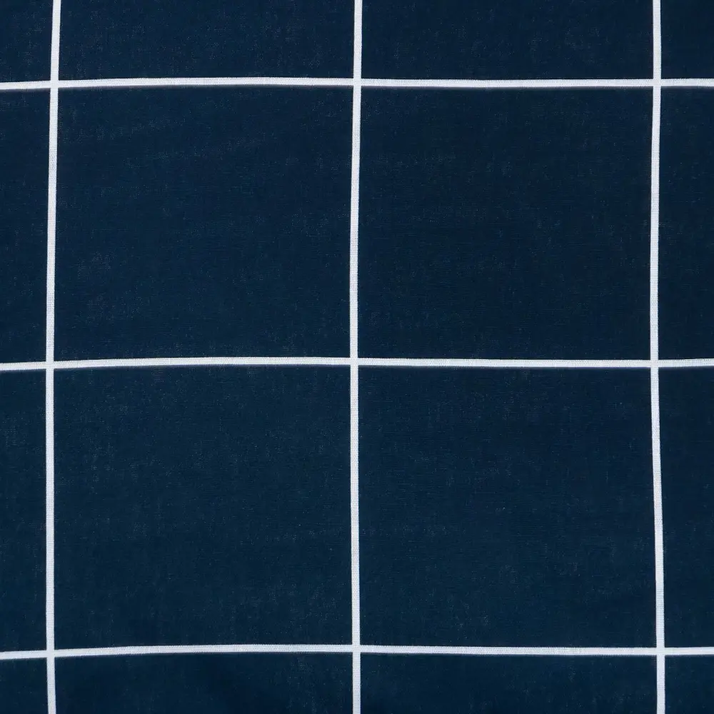 Фото 3 Комплект постельного белья Этель Клетка бязь семейный наволочки 50 x 70- 2 шт цвет синий