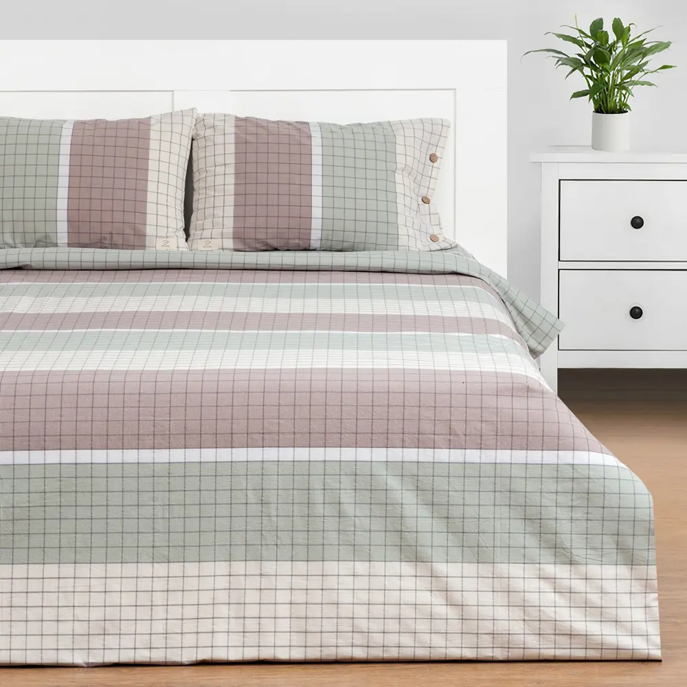 Фото Комплект постельного белья Этель Imperia хлопок 2-спальный наволочки 50 x 70- 2 шт цвет бежевый