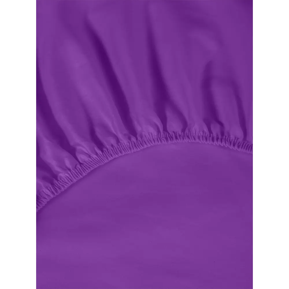 Фото 2 Простыня Sleep ix Исти 140x200 см сатин на резинке цвет фиолетовый Фото 2 Простыня Sleep ix Исти 140x200 см сатин на резинке цвет фиолетовый