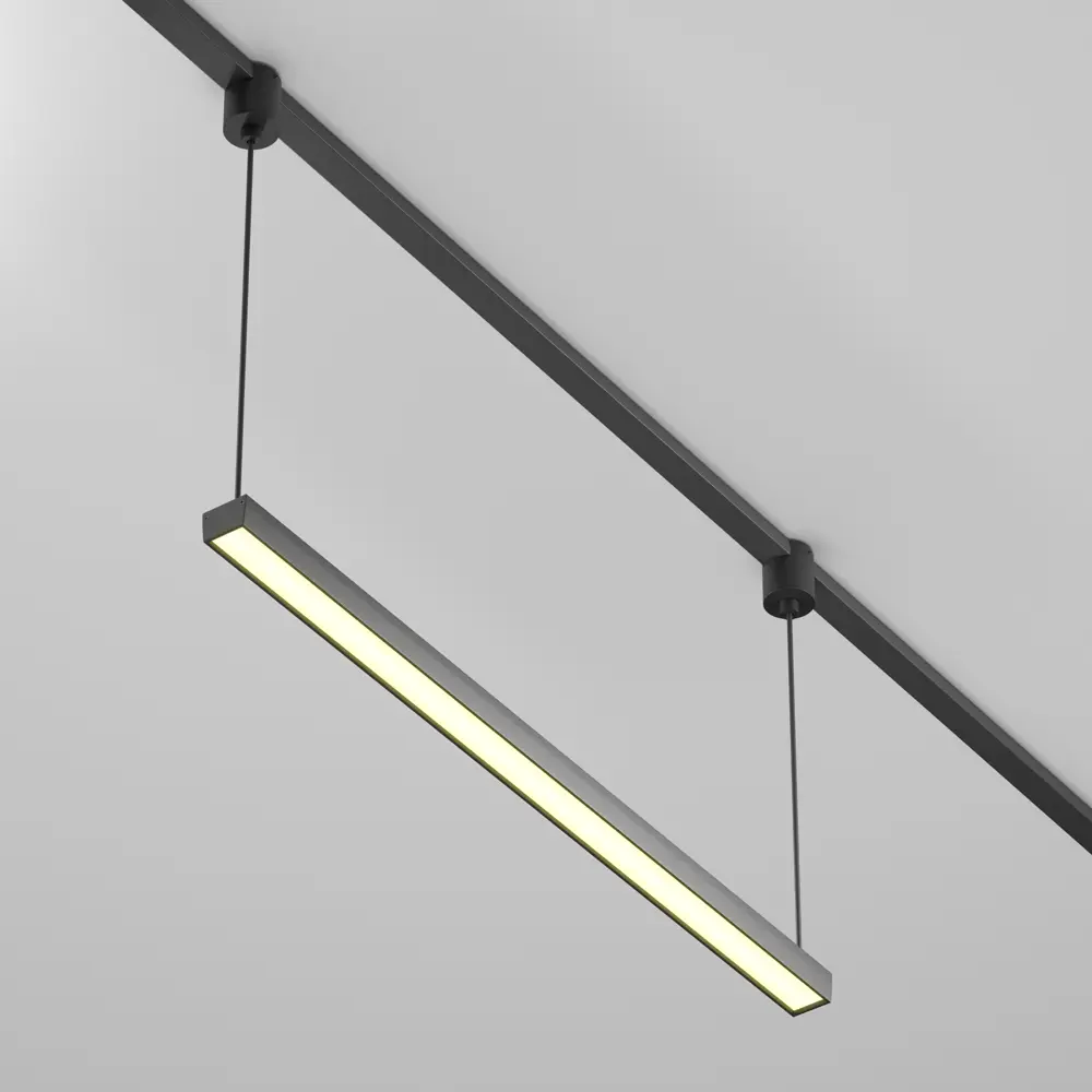 Фото Трековый светильник подвесной светодиодный Maytoni Tr170-1-26w3k-b 26 Вт однофазный 10 м² цвет черный Фото Трековый светильник подвесной светодиодный Maytoni Tr170-1-26w3k-b 26 Вт однофазный 10 м² цвет черный
