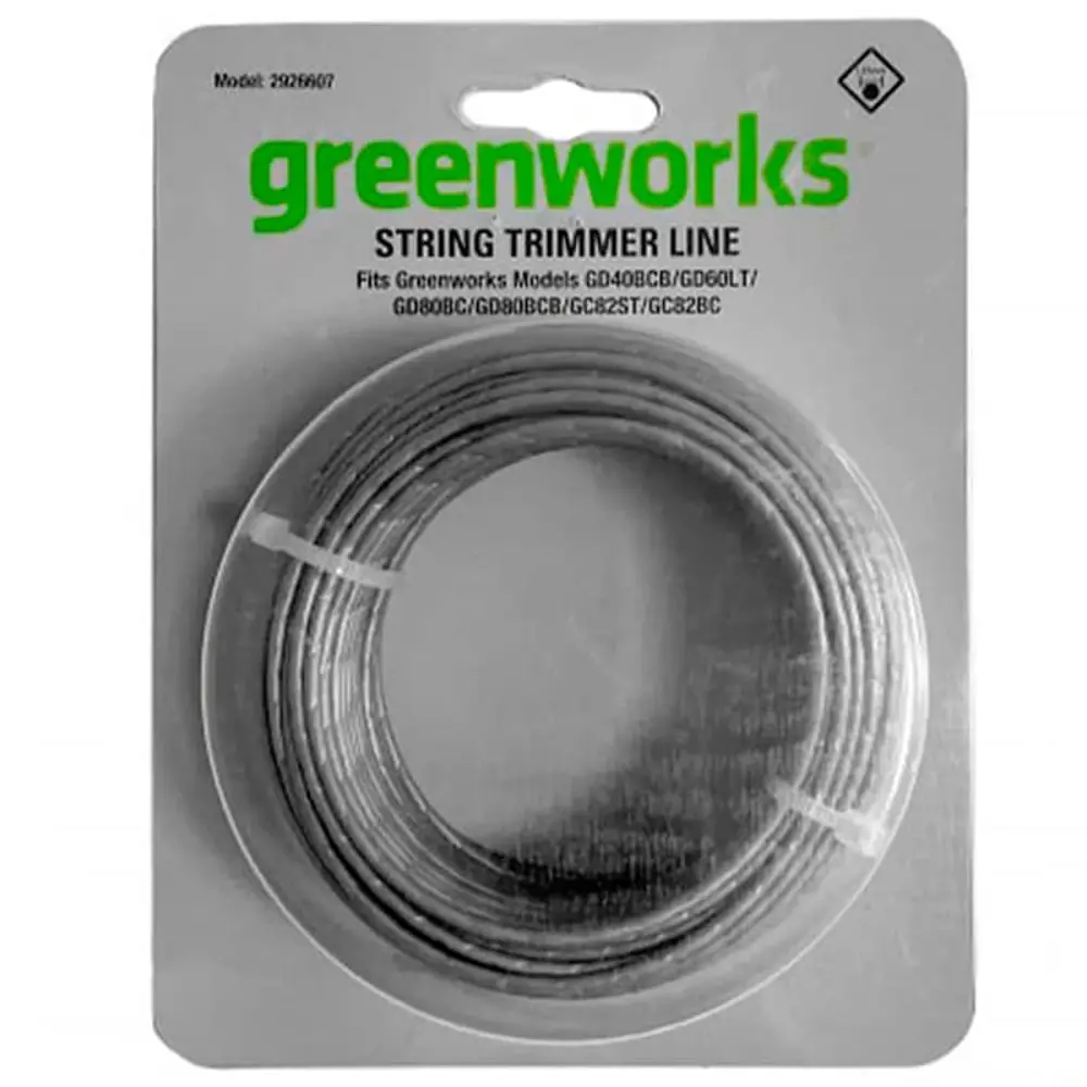 Фото Леска для триммера Greenworks 2926607_нск 2мм Фото Леска для триммера Greenworks 2926607_нск 2мм