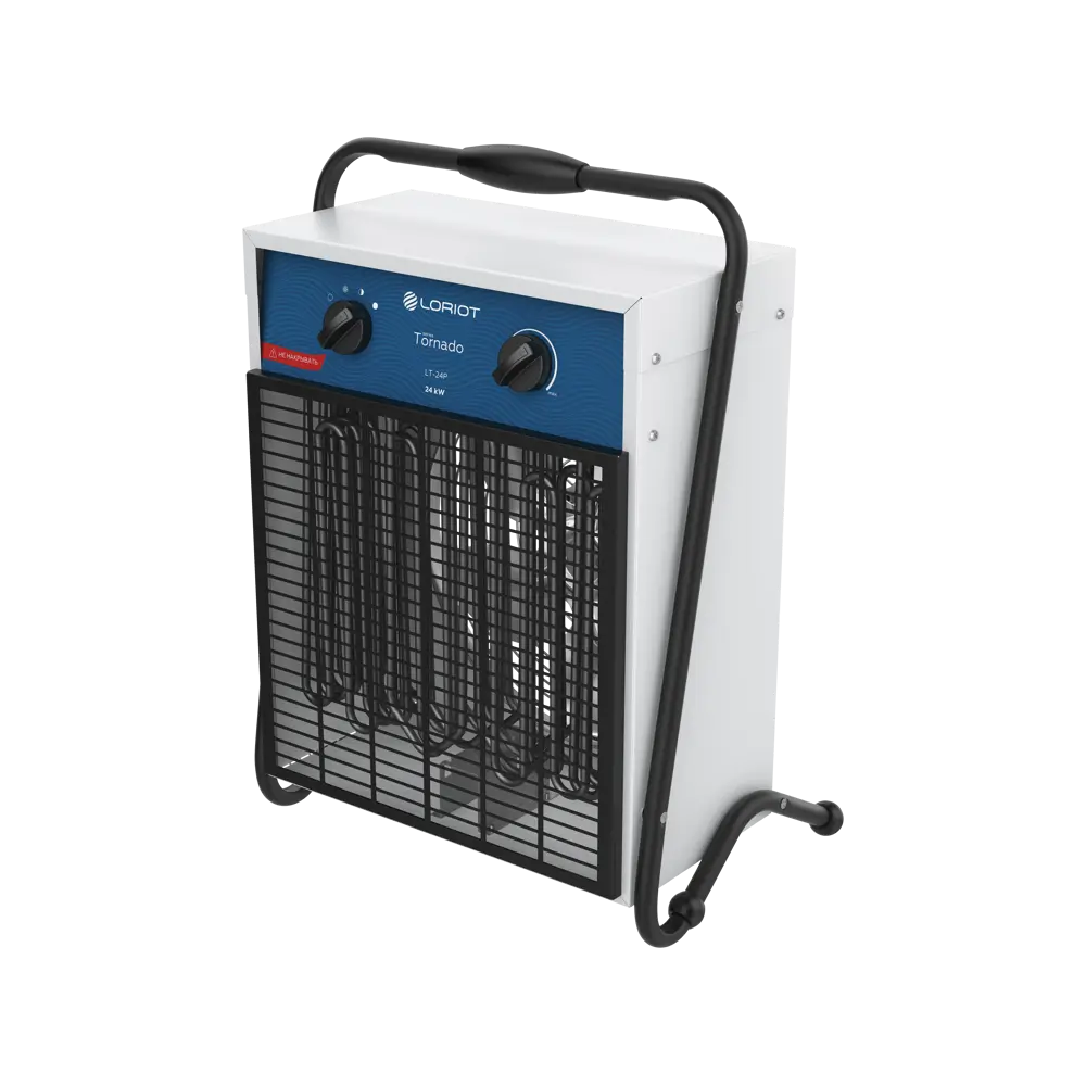 Фото Тепловая пушка электрическая Loriot LT-24P 24000 Вт цвет белый Фото Тепловая пушка электрическая Loriot LT-24P 24000 Вт цвет белый