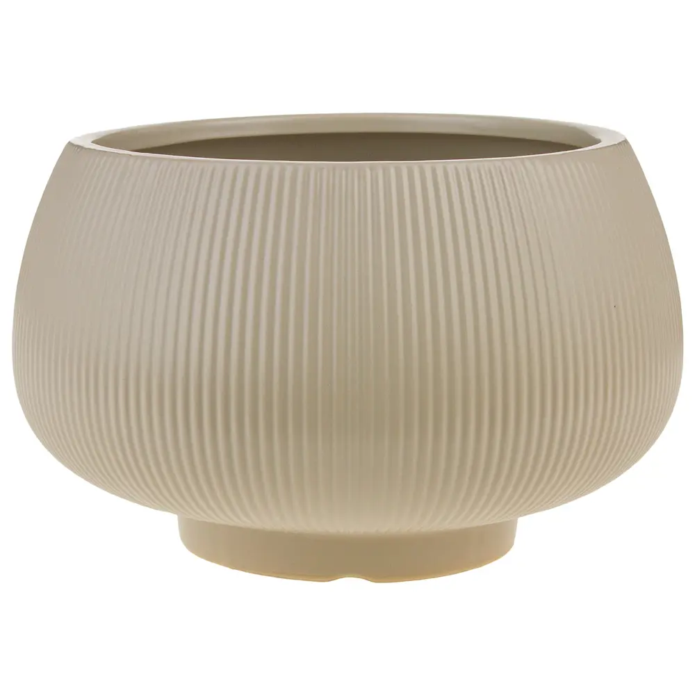 Фото 3 Кашпо декоративное 7цветов-декор d 18.5 см 15 см 3.8 л керамика бежевый