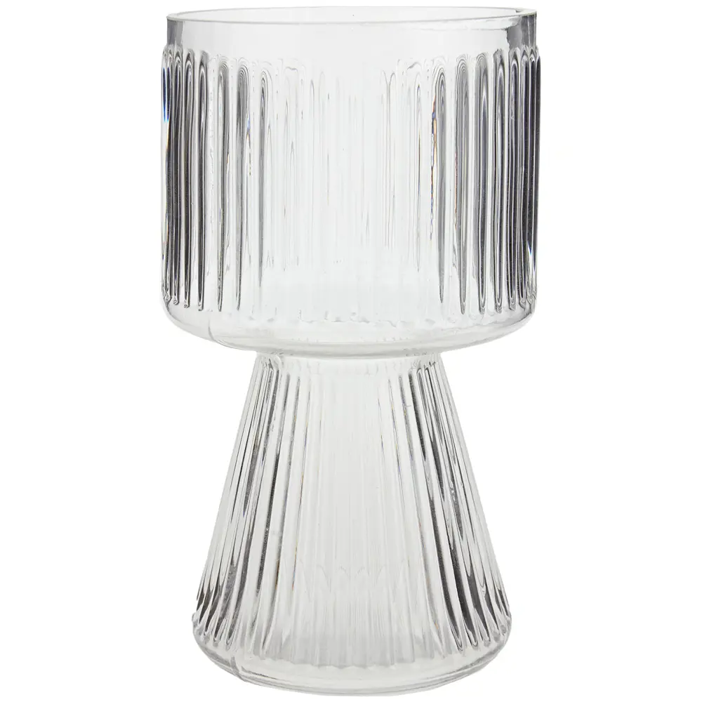 Фото 5 Ваза 7цветов-декор для цветов и сухоцветов стеклянная прозрачная 11x21 см