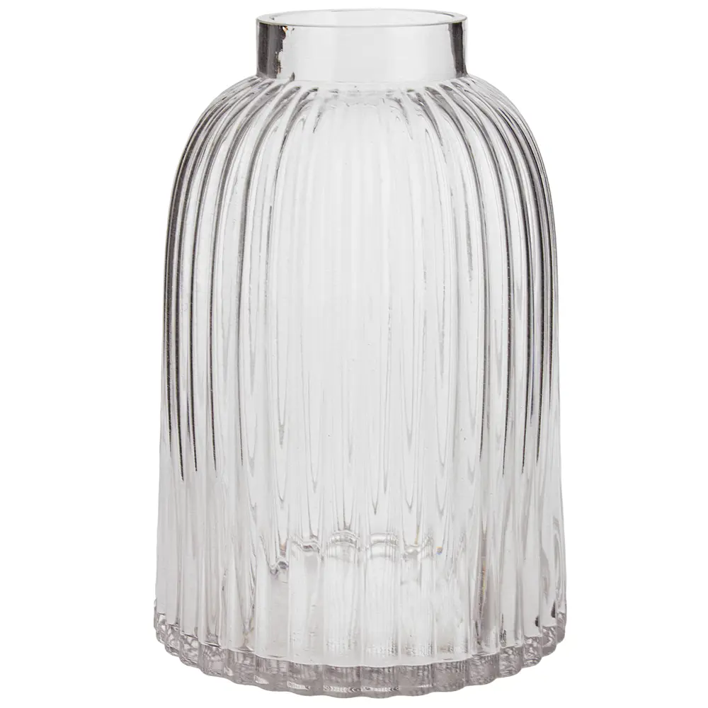 Фото 5 Ваза 7цветов-декор для цветов и сухоцветов стеклянная прозрачная 13x20 см