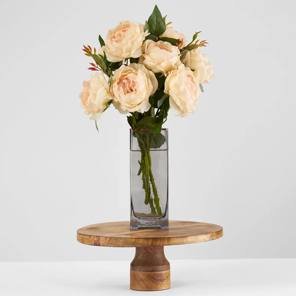 Фото 4 Ваза 7цветов-декор для цветов и сухоцветов стекло цвет прозрачный 8x20 см