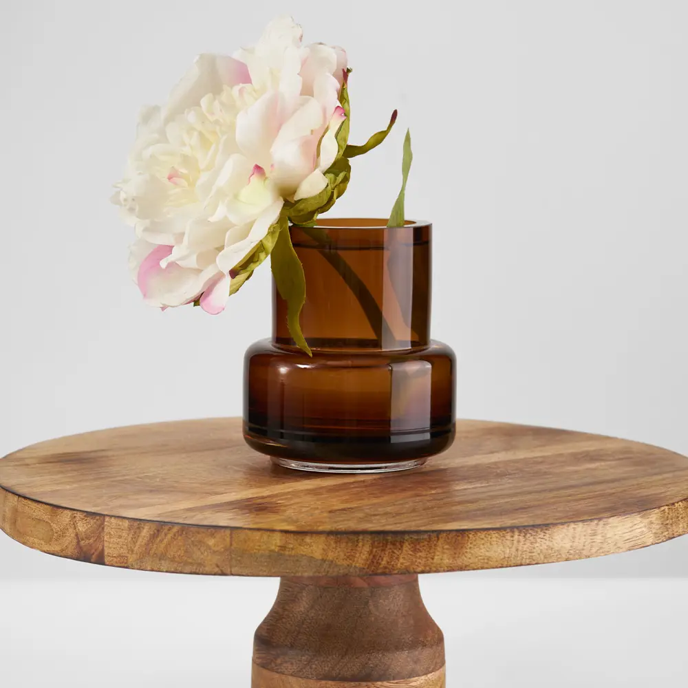 Фото 4 Ваза 7цветов-декор Цветы и сухоцветы стекло цвет прозрачный 10 см