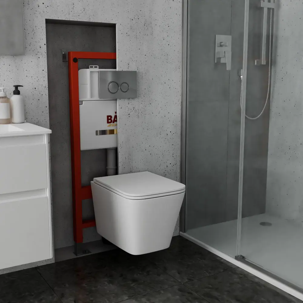 Фото 5 Комплект BAUEDGE 6 в 1: инсталляция PRO Q111300-OWLT190403-01.02.19 унитаз безободковый OWL Vatter Ruta-H mini 49x34 быстросъём. сиденье кнопка BASIC Фото 5 Комплект BAUEDGE 6 в 1: инсталляция PRO Q111300-OWLT190403-01.02.19 унитаз безободковый OWL Vatter Ruta-H mini 49x34 быстросъём. сиденье кнопка BASIC