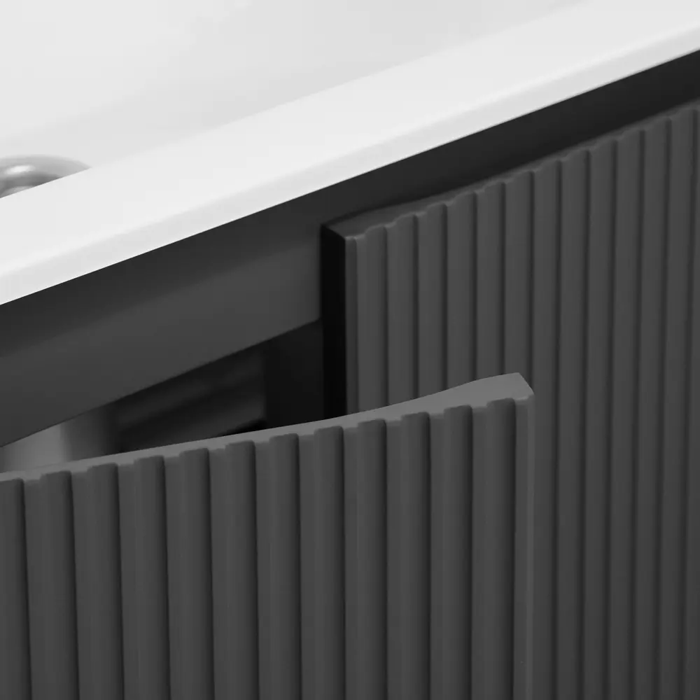 Фото 10 Тумба под раковину подвесная Итана 4657826222558 60см цвет темно-серый Фото 10 Тумба под раковину подвесная Итана 4657826222558 60см цвет темно-серый