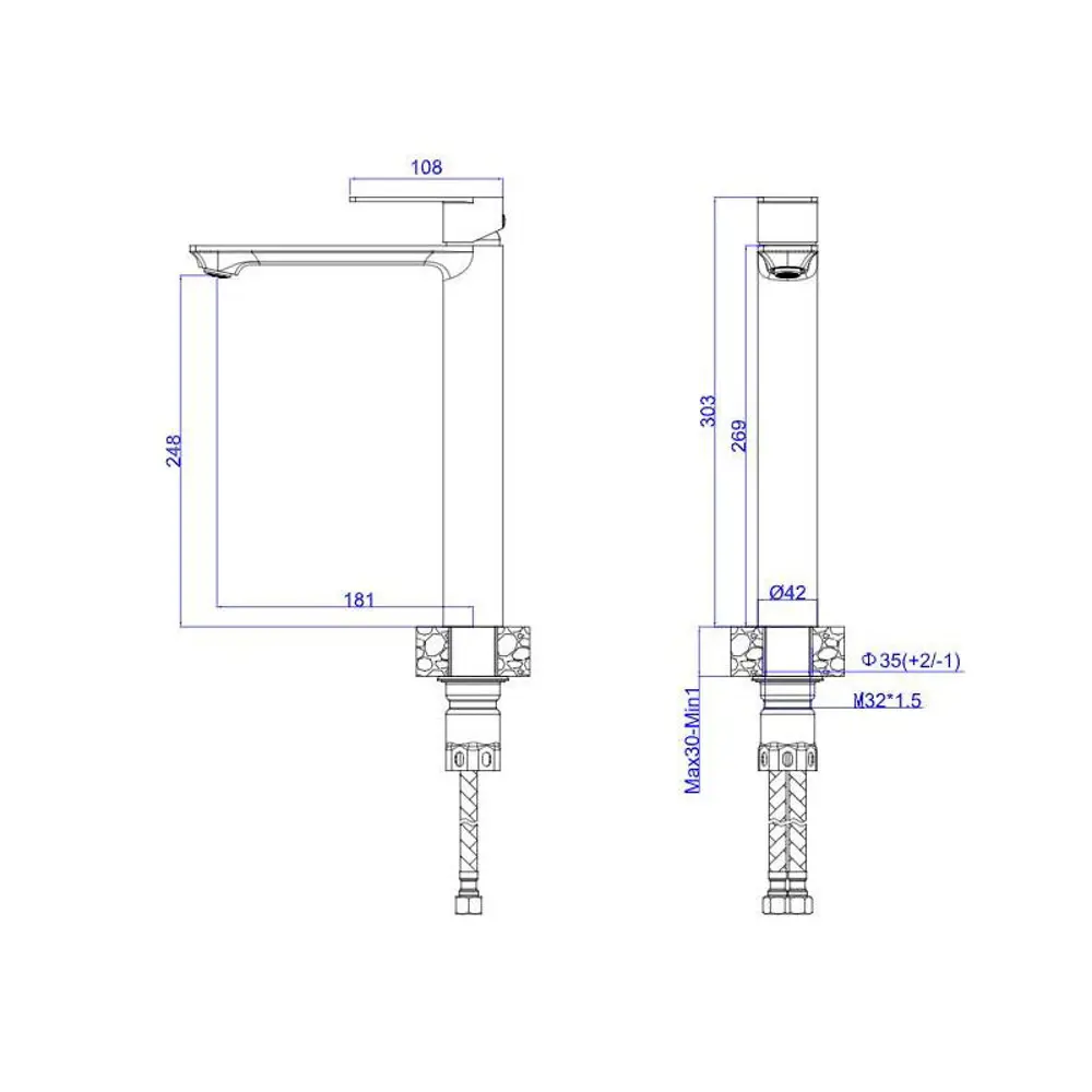 Фото 2 Смеситель для раковины Esko BJ25 однорычажный цвет сталь Фото 2 Смеситель для раковины Esko BJ25 однорычажный цвет сталь