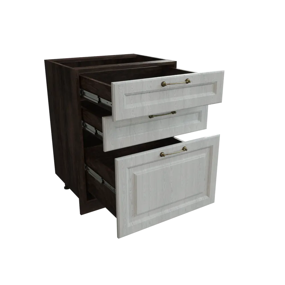 Фото 3 Напольный шкаф МС Ницца 3 ящика 60x81.60x47.80 см фасад серый МДФ каркас серый дуб ЛДСП Сурская Мебель Фото 3 Напольный шкаф МС Ницца 3 ящика 60x81.60x47.80 см фасад серый МДФ каркас серый дуб ЛДСП Сурская Мебель