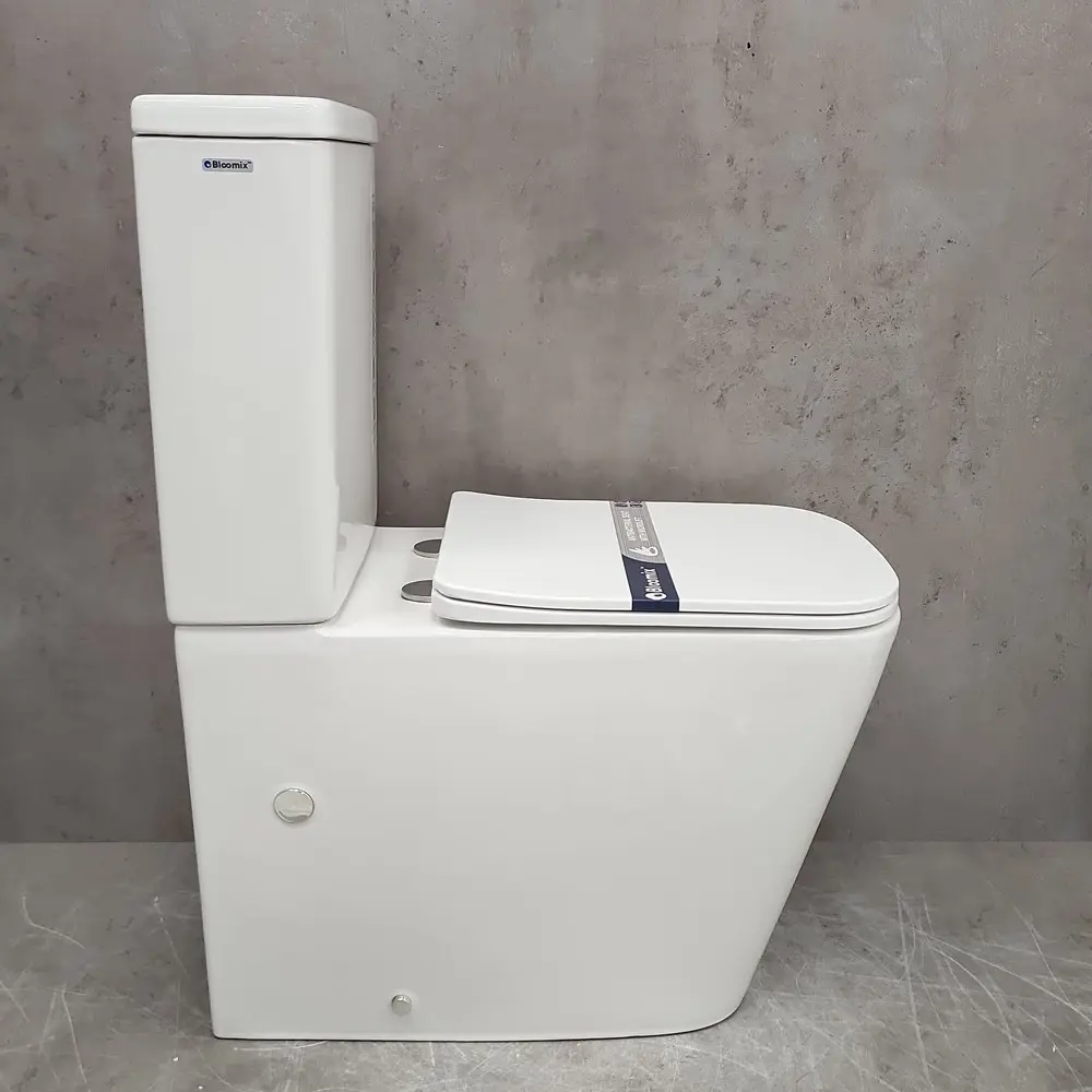 Фото 4 Унитаз-компакт Bloomix MS-178962 горизонтальный двойной слив