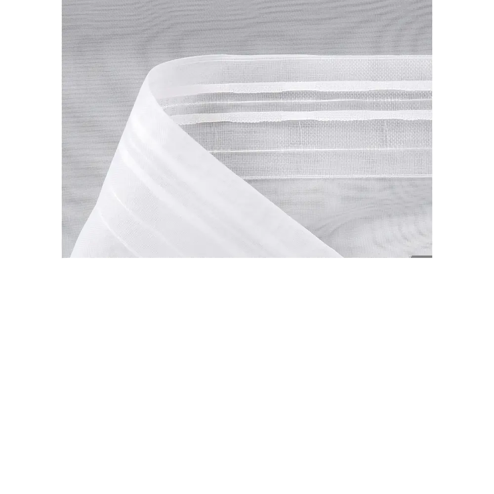 Фото 10 Тюль на ленте At Home Хлои 200x290 см вуаль цвет белый/голубой AA123118-290